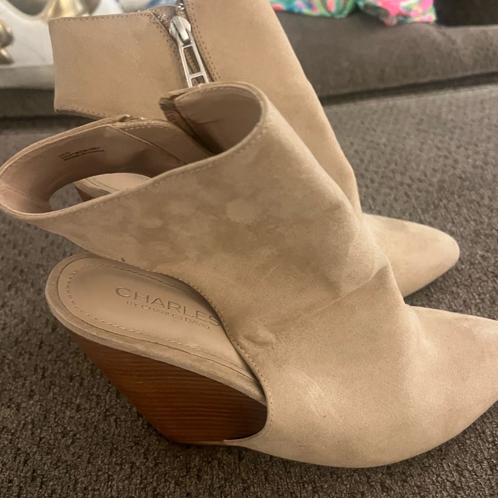 Charles By Charles David Tan Heeled Boots